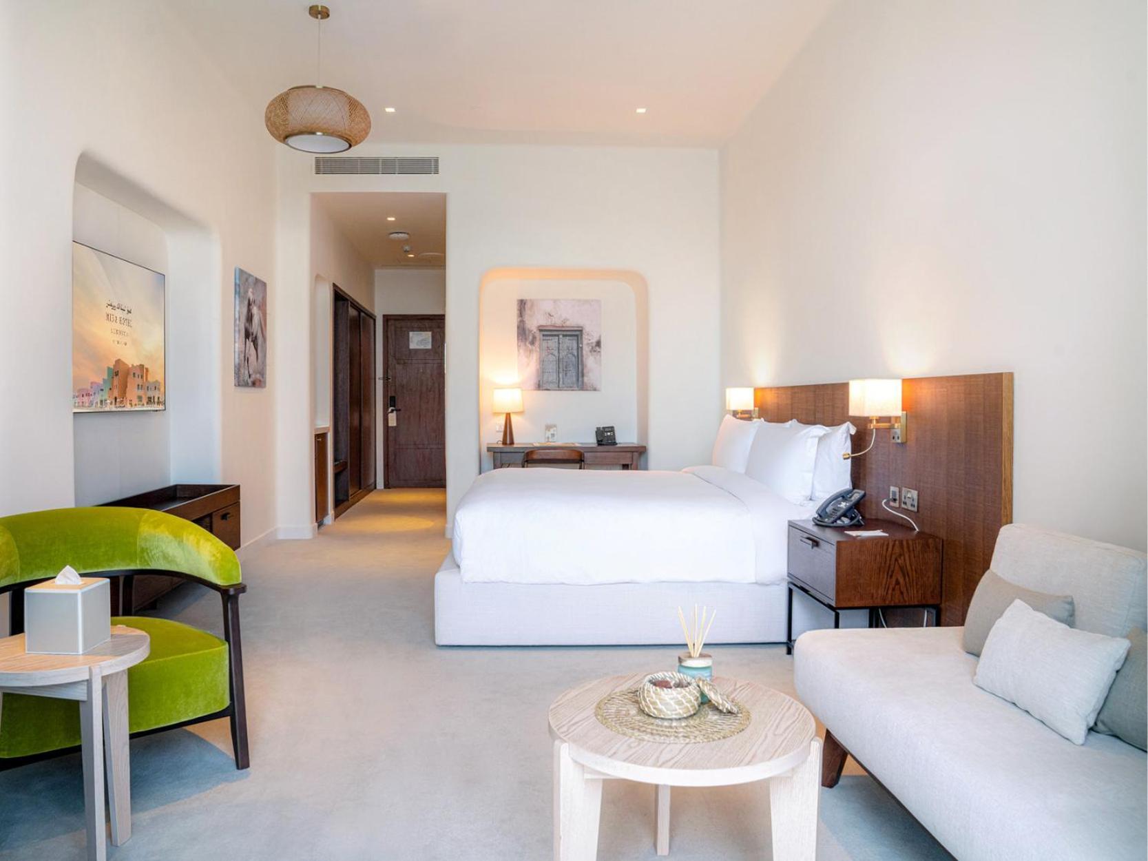 Mina Hotel And Residences By The Torch Doha Exteriör bild A guest room at the hotel